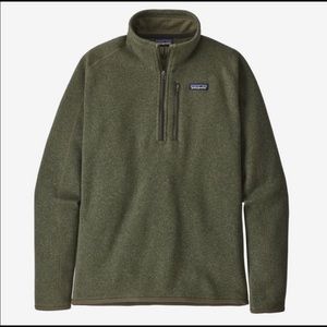 Patagonia 1/4 zip pullover - Better Sweater- Olive Green -Small - Excellent cond